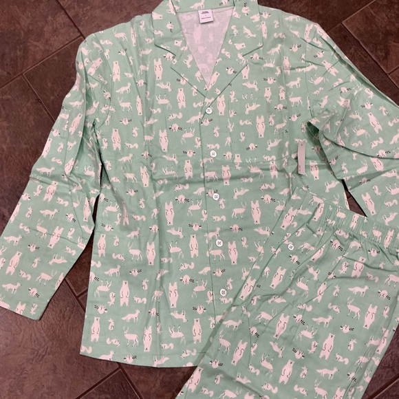 😳BUY 1,GET 2 FREE😳 Men’s light Green Pajamas with animal Print - Picture 3 of 4